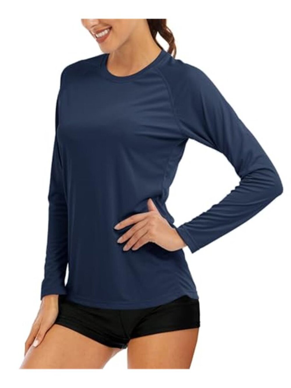 Womens UPF 50 Sun Protection Shirt Long Sleeve Quick Dry Hiking Fishing Top